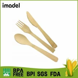 Kit od pribora za jelo od bambusa